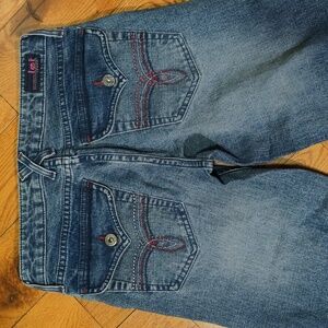 💖Y2K lei Pink Wash low-rise Jeans